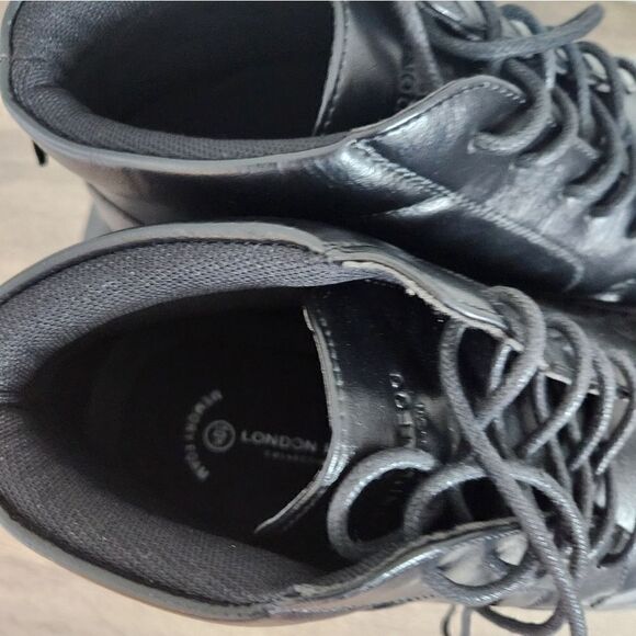 LONDON FOG MEN'S BOOTS BLACK COLOR SIZE 11,5 COMFORTABLE SHOES. - Picture 3 of 5